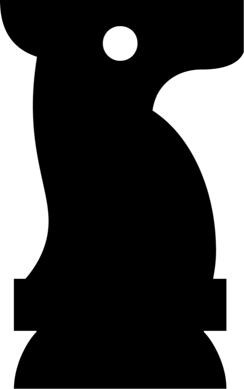 A knight, the piece that opens by surveying the board